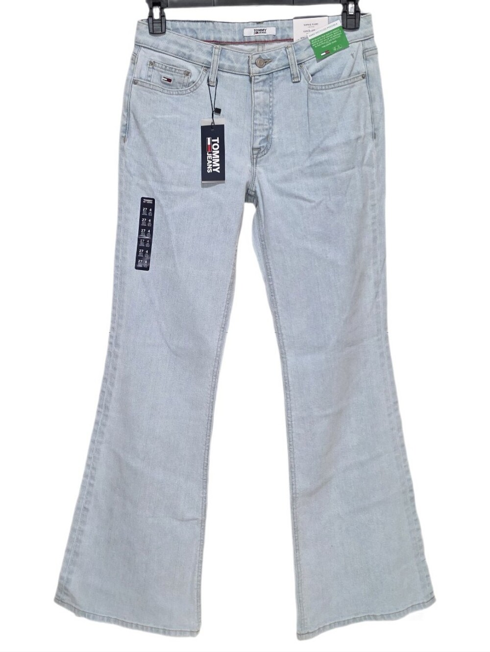 Tommy Hilfiger Women's Low Rise Sophie Flare Leg Jeans Stretch Light Blue 27/4